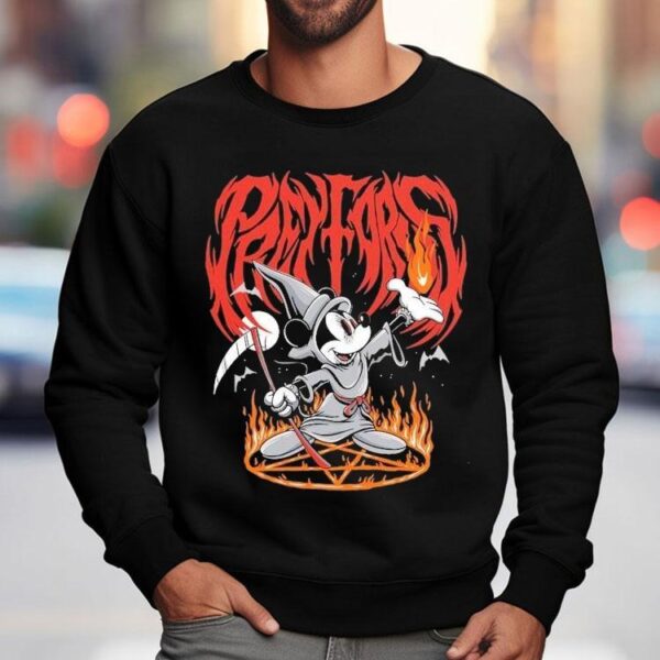 Pray For Us Black Magic Mickey Mouse Shirt