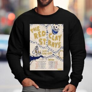 Red Clay Strays 2025 Euro Tour Shirt 3 Red Clay Strays Euro Tour Sweatshirt