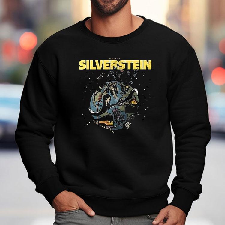 Silverstein 25 Years Of Noise Tour North American 2025 City Dates Shirt Silverstein 25 Years Of Noise Tour North American 2025 City Dates Shirt