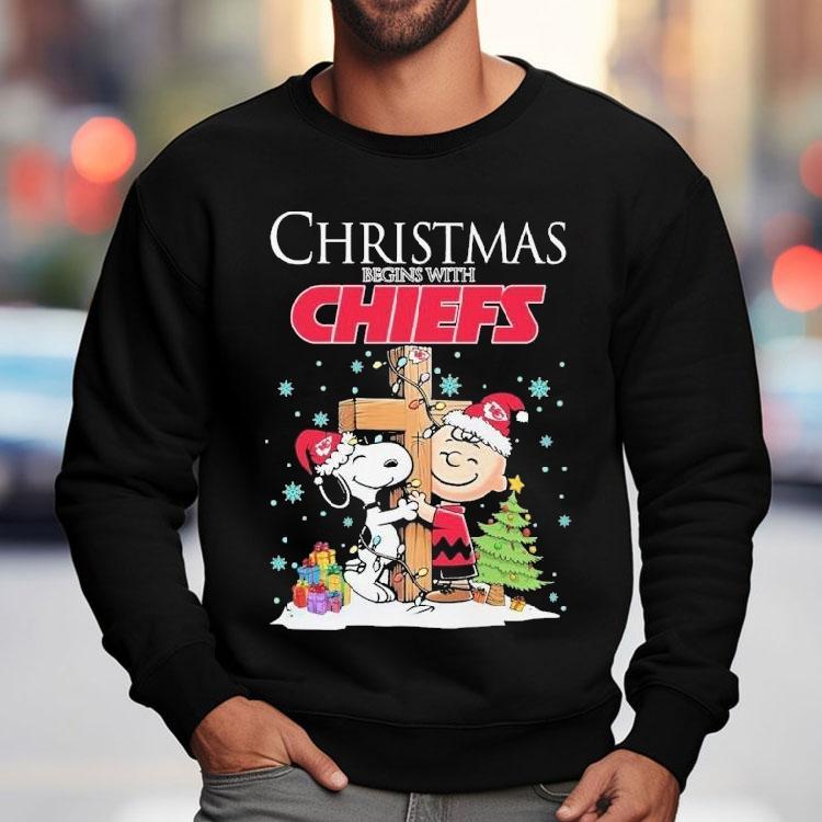 Snoopy And Charlie Brown The Peanuts Kansas City Chiefs Merry Christmas Shirt Snoopy And Charlie Brown The Peanuts Kansas City Chiefs Merry Christmas Shirt