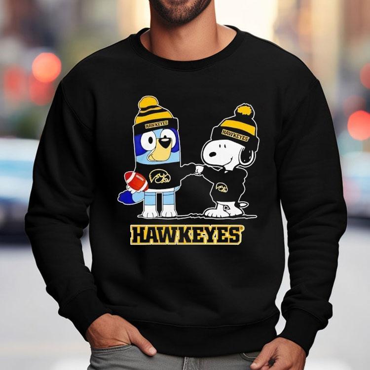 Snoopy And Friend Iowa Hawkeyes Football Christmas Shirt Snoopy And Friend Iowa Hawkeyes Football Christmas Shirt