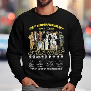 Star Wars 48th Anniversary Thank You For Memories Signatures Shirt 3 Star Wars Th Anniversary Thank You For Memories Signatures Sweatshirt