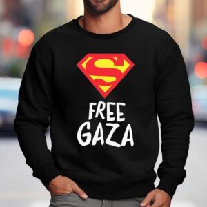 Superman Free Gaza Logo Sweatshirt