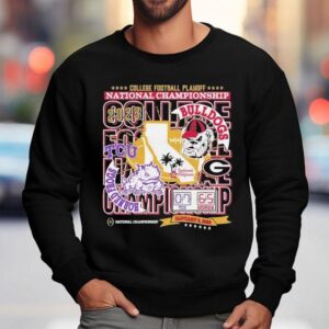 Tcu Horned Frogs Vs Georgia Bulldogs College Football Playoff National Championship Game Matchup Sweatshirt