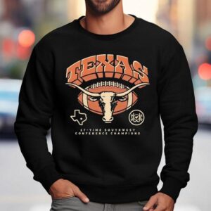 Texas Longhorns Homefield Bevo Time Southwest Conference Champions Shirt 3 Texas Longhorns Homefield Bevo Time Southwest Conference Champions Sweatshirt