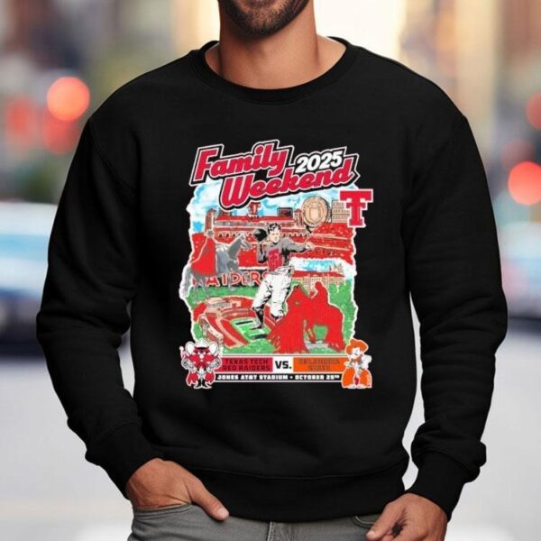 Texas Tech Red Raiders Vs Oklahoma State Family 2025 Weekend Football Shirt
