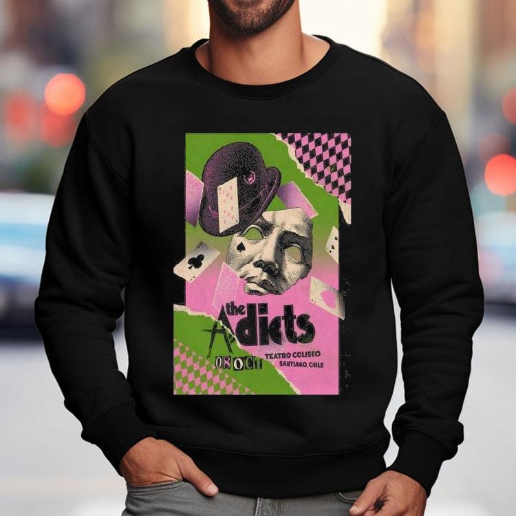 The Adicts Oct 8 2025 In Santiago Chile Cards Shirt The Adicts Oct 8 2025 In Santiago Chile Cards Shirt