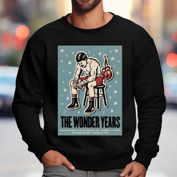 The Wonder Years October 24, 2025 Chain Reaction In Anaheim Ca Shirt