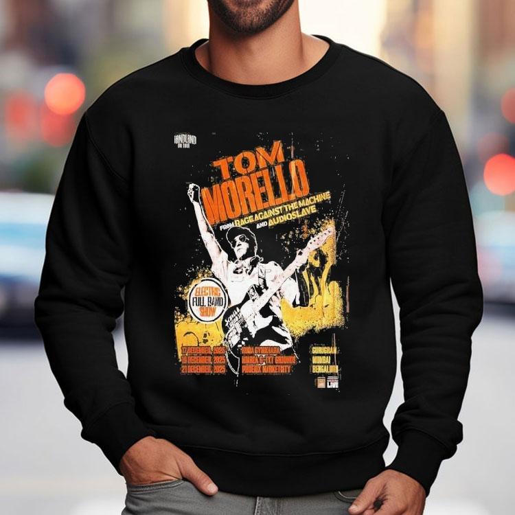 Tom Morello Electric Full Band Show India Dec 2025 Shirt Tom Morello Electric Full Band Show India Dec 2025 Shirt