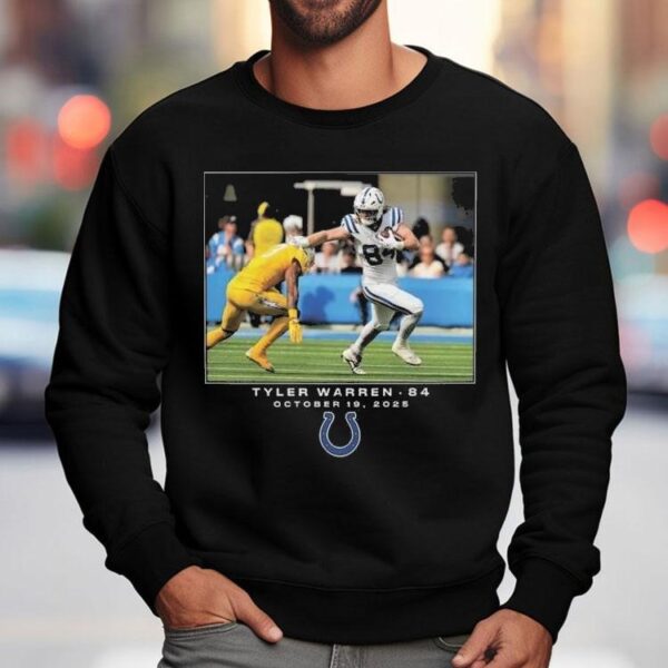 Tyler Warren Indianapolis Colts Nfl Flash Features Week 7 Shirt