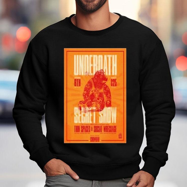 Underoath At Crowbar In Tampa, Fl On October 6 2025 Tour Shirt Underoath At Crowbar In Tampa, Fl On October 6 2025 Tour Shirt