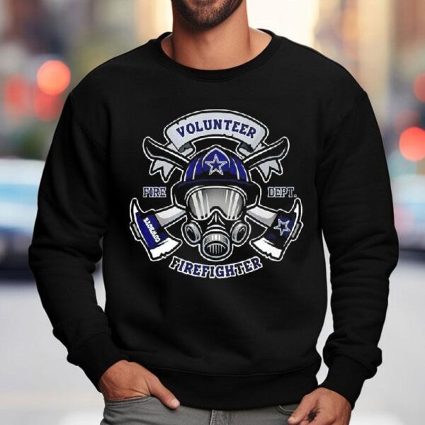 Volunr Firefighter X Dallas Cowboys Fire Dept Gas Mask Shirt