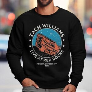 Zach Williams Event 2025 Red Rocks Shirt 3 Zach Williams Event Red Rocks Sweatshirt