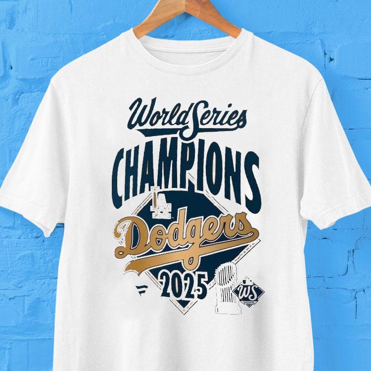 Los Angeles Dodgers 2025 World Series Champions Locker Room Replica Shirt 2 Los Angeles Dodgers World Series Champions Locker Room Replica Tshirt