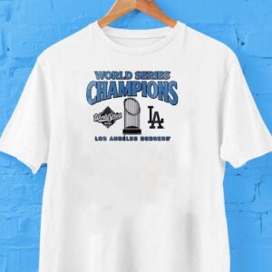 Los Angeles Dodgers World Series 2025 Champions Back To Back Team Graphic Signature 2 Sided Shirt