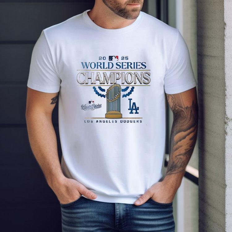 Los Angeles Dodgers 2025 World Series Back To Back Champions Team Signature 2 Sided Shirt Los Angeles Dodgers 2025 World Series Back To Back Champions Team Signature 2 Sided Shirt