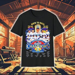Los Angeles Dodgers Back To Back World Series Champions Signatures Shirt