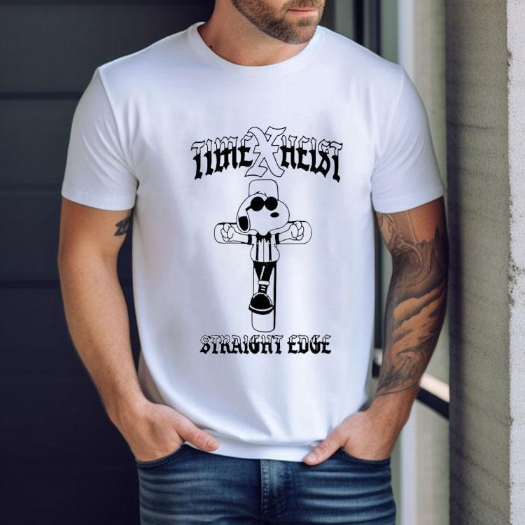 Snoopy Time X Heist Straight Edge 2025 Tour Shirt Snoopy Time X Heist Straight Edge 2025 Tour Shirt