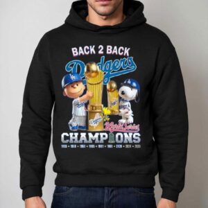 Los Angeles Dodgers X Snoopy World Series Champions Hoodie