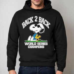 Snoopy And Woodstock The Peanuts Fan Los Angeles Dodgers Back Back World Series Champions Cool Hoodie