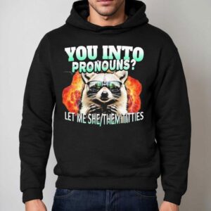 You Into Pronouns Let Me She Them Titties Raccoon Hoodie