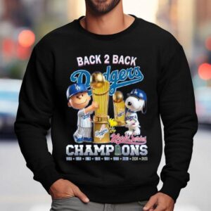 Los Angeles Dodgers X Snoopy World Series Champions Sweatshirt