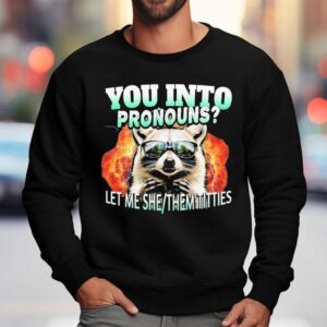 You Into Pronouns Let Me She Them Titties Raccoon Sweatshirt